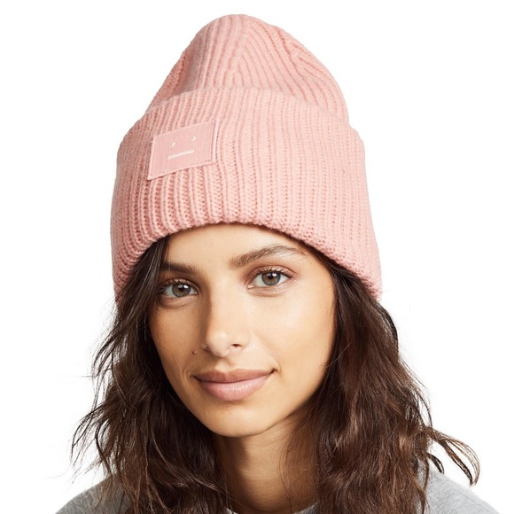 ACNE STUDIOS pink pansy face beanie - Picture 2 of 8